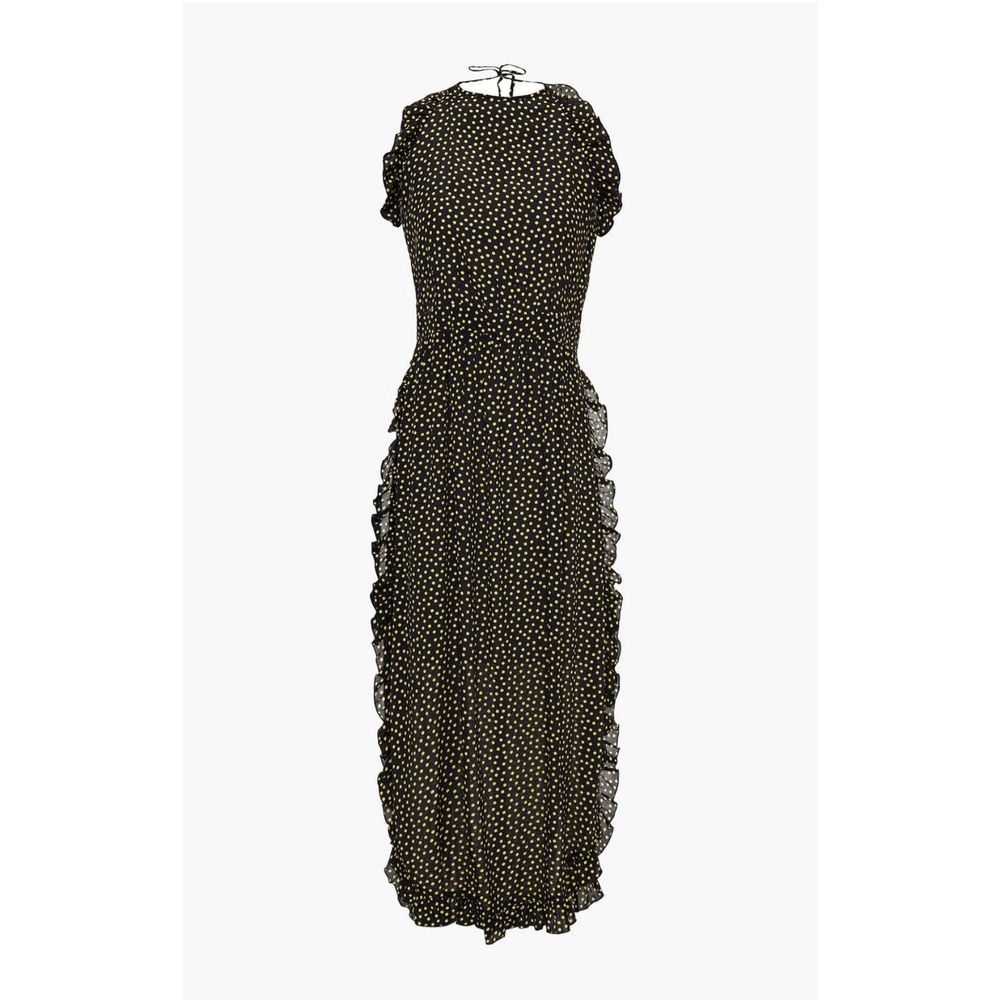 SEE BY CHLOÉ Ruffled polka-dot georgette halterneck dress size 2 NWT
